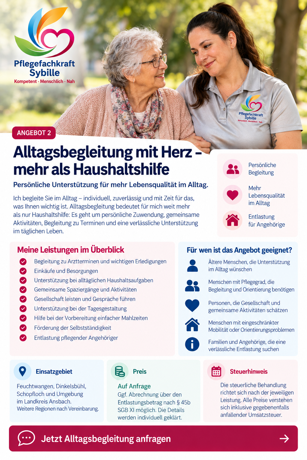 Alltagsbegleitung mit Herz – mehr als Haushaltshilfe